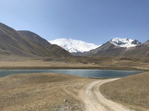 Access road to the yurts